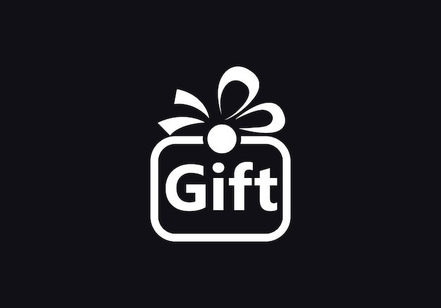Caja de regalo con una cinta en ella Icon Vector de caja de regalo