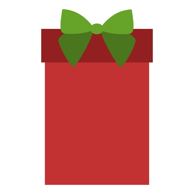 Vector caja de regalo colorida con arco aislado sobre fondo blanco ilustración vectorial colección alegre de vacaciones