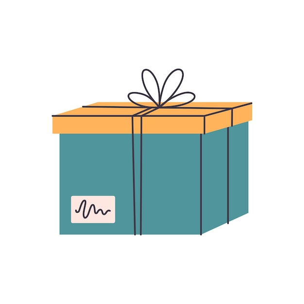 Caja de regalo Día del Boxeo Ilustración vectorial en estilo plano