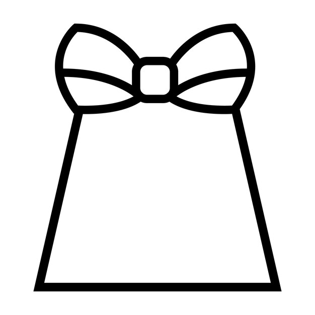 Caja de regalo con icono de vector de arco. Icono de lujo de la tienda de regalos. Icono plano.