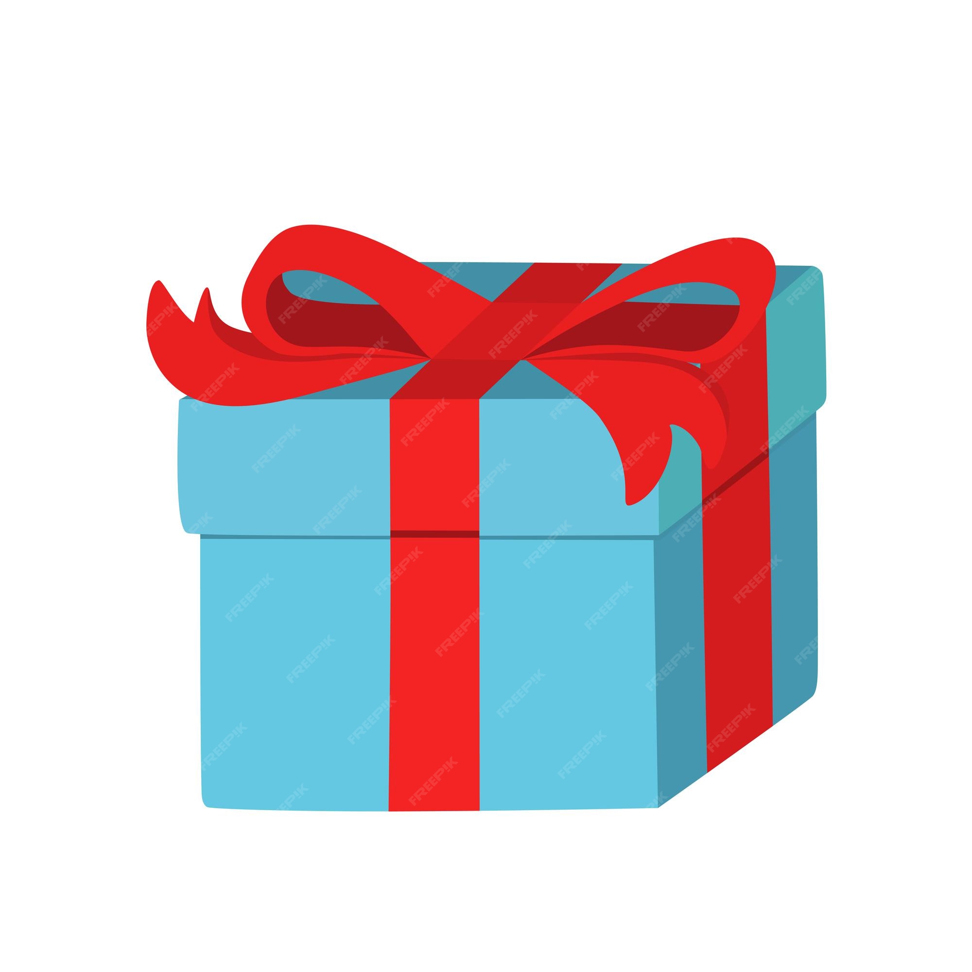 Caja de regalo de navidad dibujada a mano con lazo. ilustración de dibujo  de doodle de vector aislado sobre fondo blanco. | Vector Premium