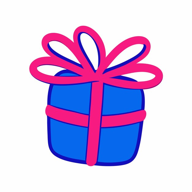 Caja de regalo de Navidad dibujada a mano Regalo de Navidad Regalo 3