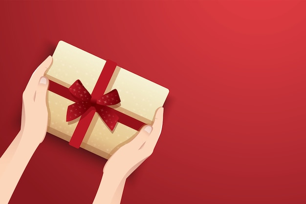 Caja de regalo navideña
