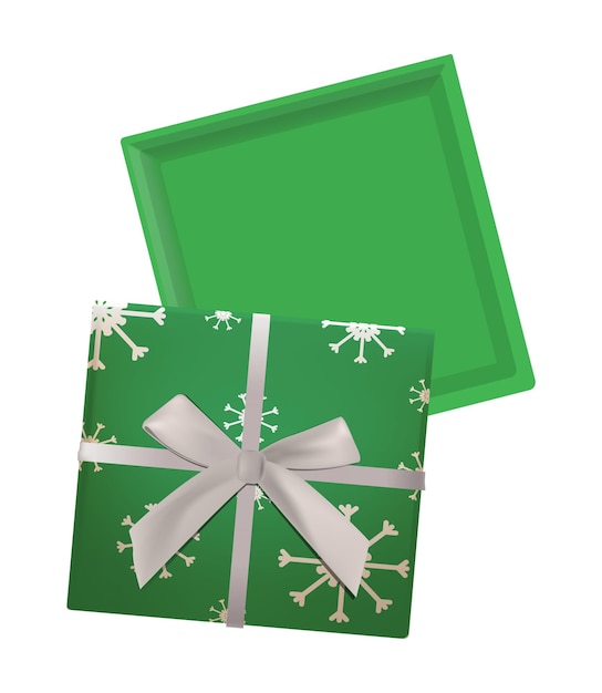 Vector caja de regalo realista