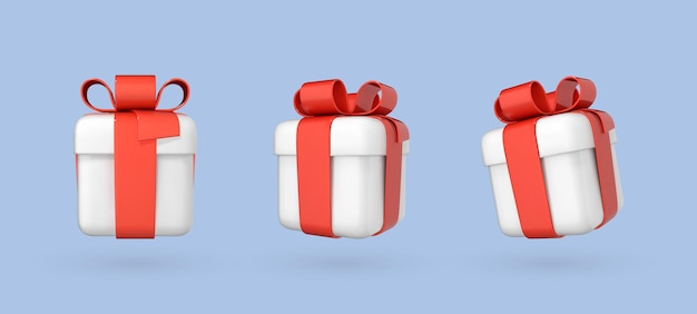 Descarga Vector De Juego De Lazo De Regalo 3D Realista