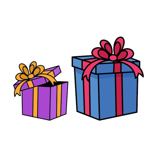 Vector caja de regalo de vector libre regalos de navidad o cumpleaños