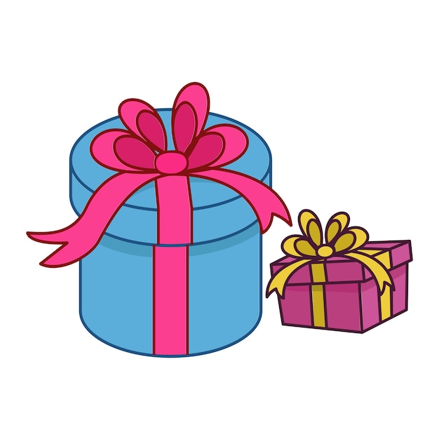 Caja de regalo de vector libre regalos de navidad o cumpleaños