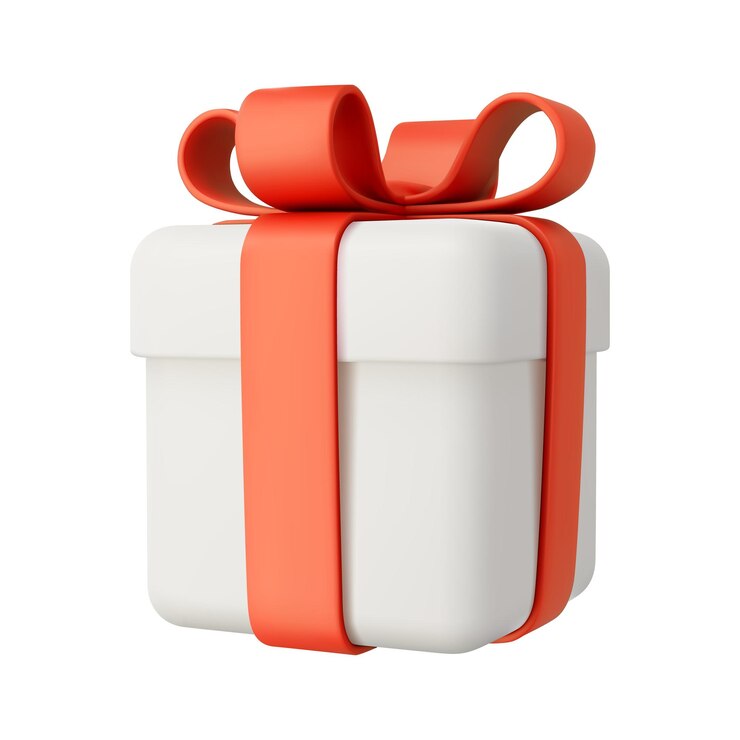 Vector caja de regalos 3d