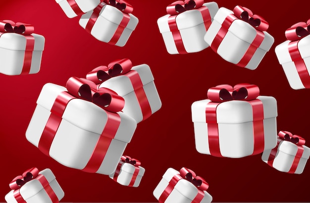 Caja de regalos y fondo de regalos