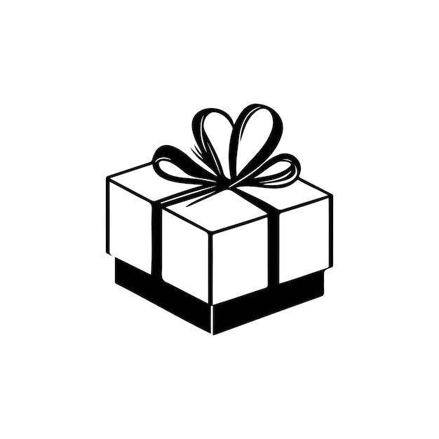 Caja de regalos Icono dibujo a mano color negro elemento vectorial y símbolo del logotipo de Diwali