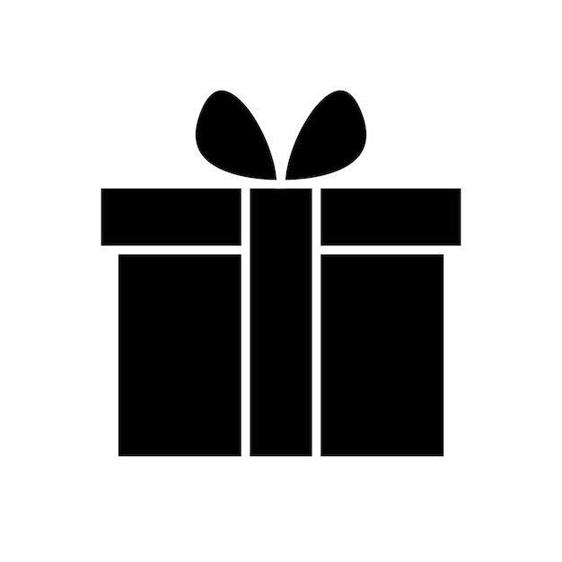 Caja de regalos de Navidad llena de íconos