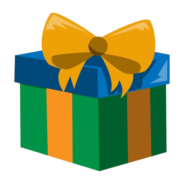 caja de regalos vectorial para cumpleaños o regalos de Navidad