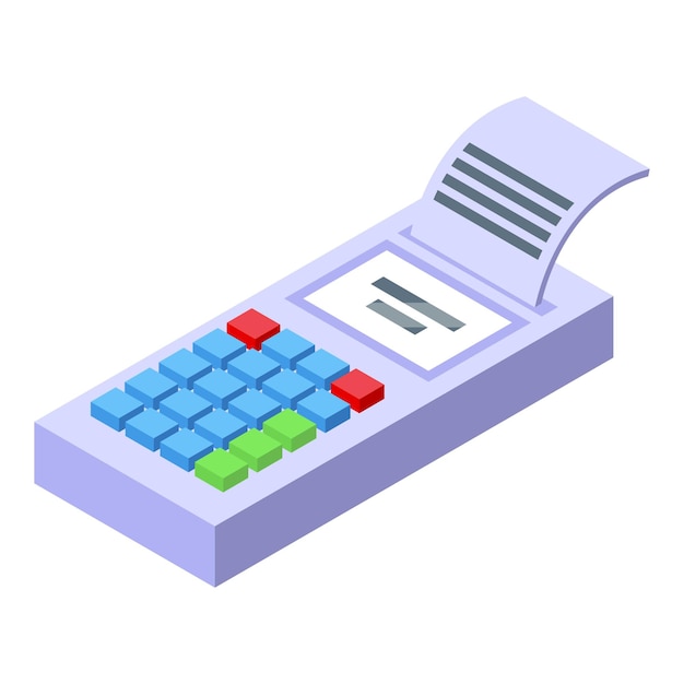 Caja registradora electrónica que imprime un recibo dispositivo moderno para negocios y finanzas