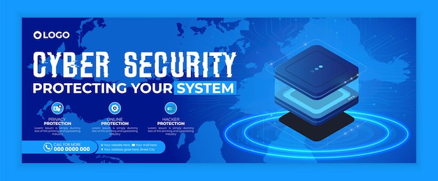 una caja para el sistema de seguridad con un fondo azul y un mapa del sistema que dice sistema de seguridad