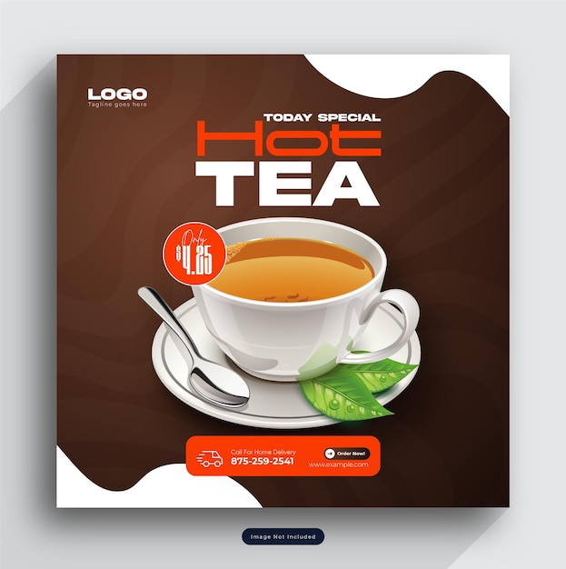 una caja de té está etiquetada como té