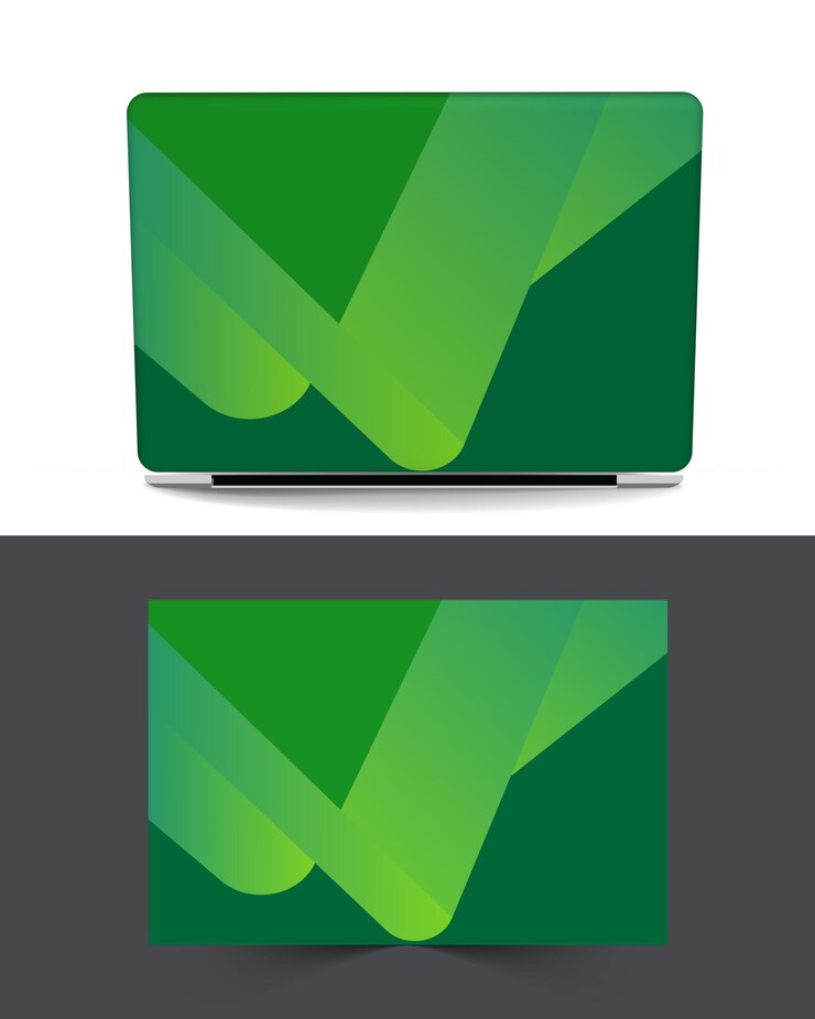 Vector una caja verde y negra con una x verde en ella