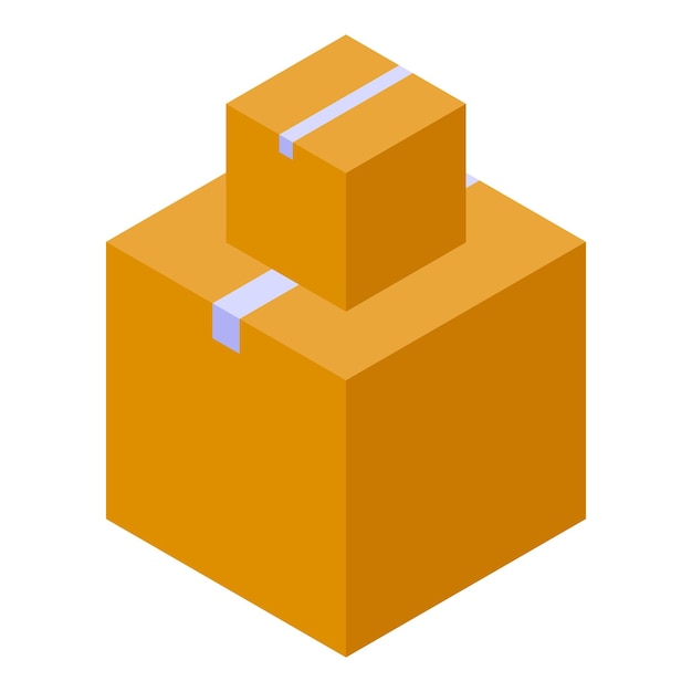 Las cajas de cartón apiladas están esperando su entrega.