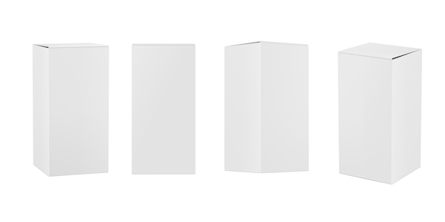 Cajas de papel rectangulares