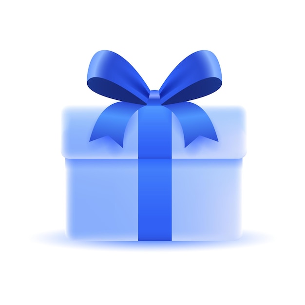 Cajas de regalo azul vectorial con cinta