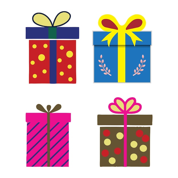 Cajas de regalo de colores