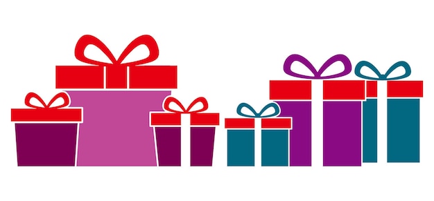 Cajas de regalo de colores
