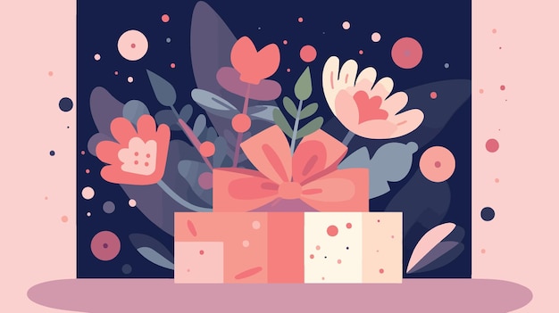 Cajas de regalo del día de la madre color rosa