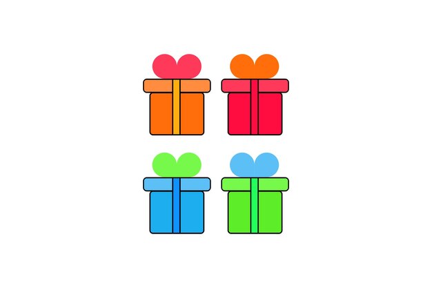 Cajas de regalos coloridas Envueltas en regalos para cada ocasión festiva Cajas de regalo brillantes y alegres