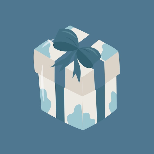 Cajas de regalos con regalos aislados sobre un fondo azul