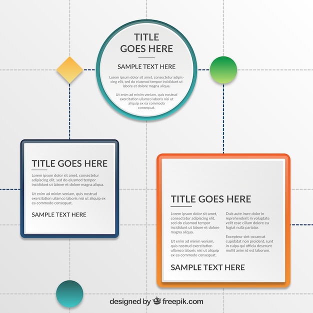 Vector cajas de texto geométricas