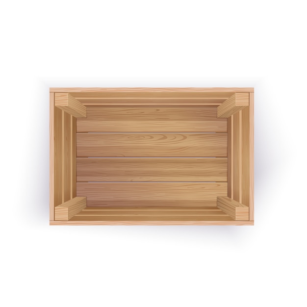 Cajón de madera vacío