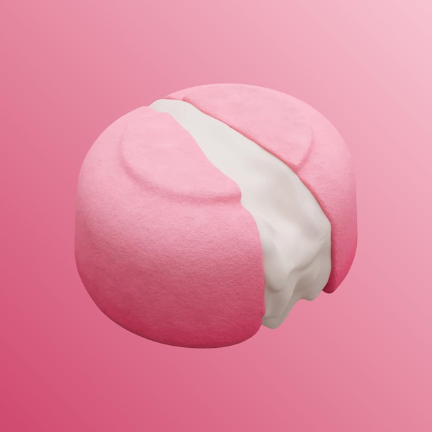 Cake 3D Illustration Adecuado para cualquier negocio y requisito