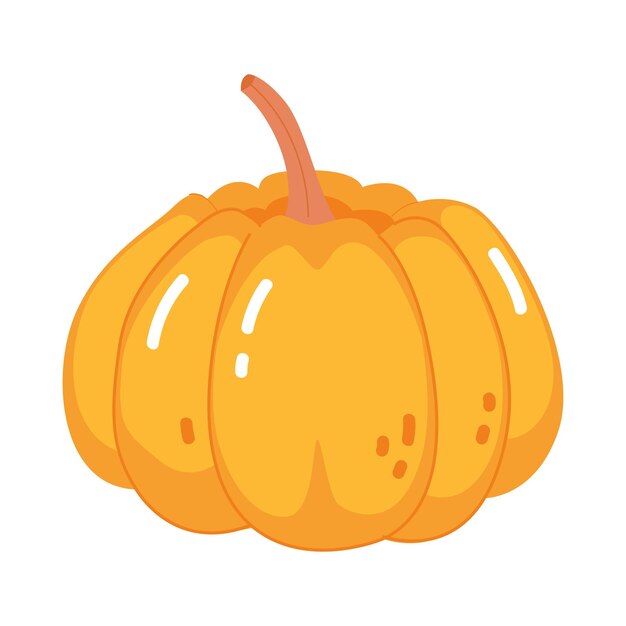 calabaza aislada sobre fondo blanco