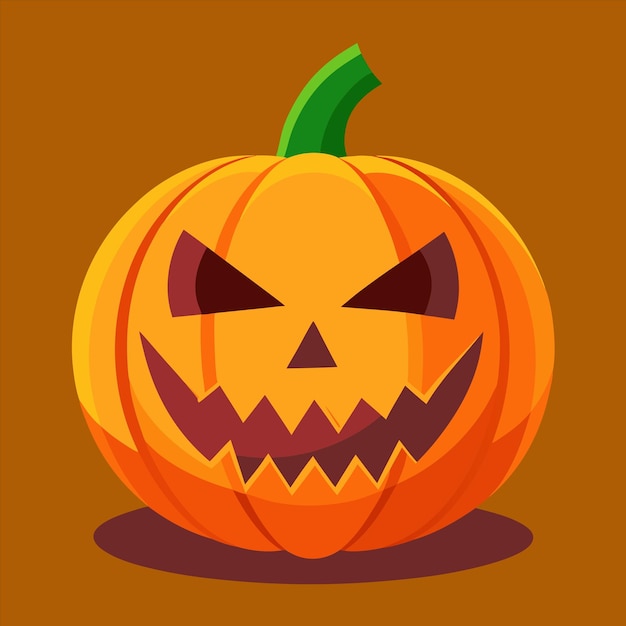 una calabaza con una cara tallada
