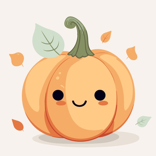 Calabaza clipart lindo diseño vectorial de halloween