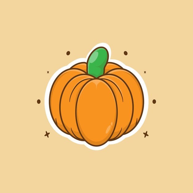 Calabaza fresca. concepto de Halloween. Diseño premium sencillo