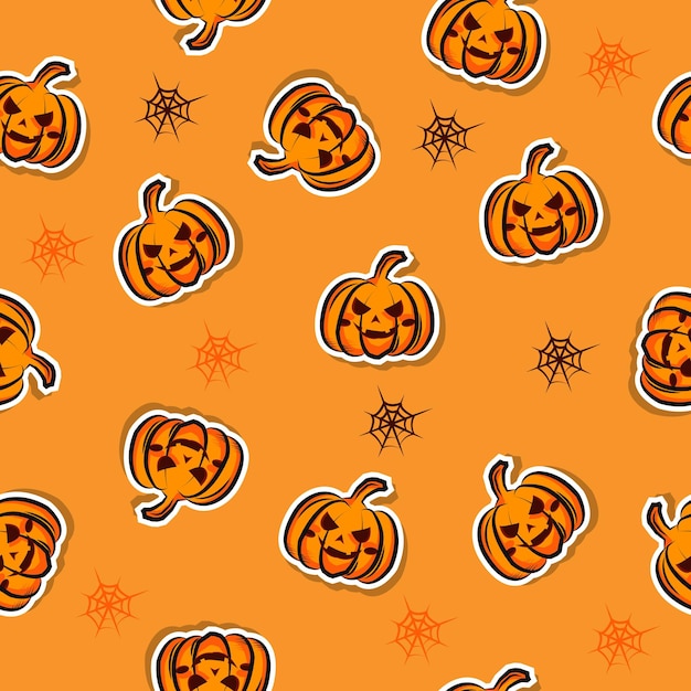 Calabaza Halloween sin fisuras de fondo