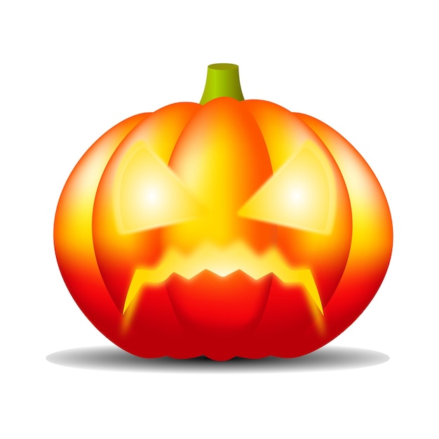 Vector calabaza de halloween realista