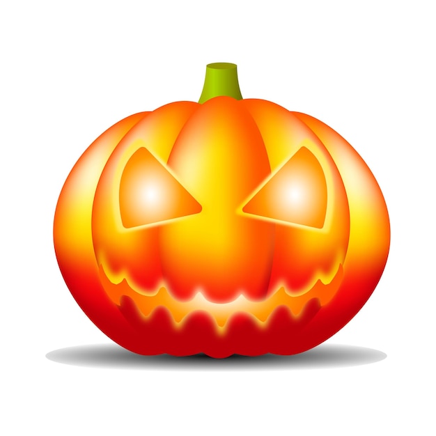 Vector calabaza de halloween realista