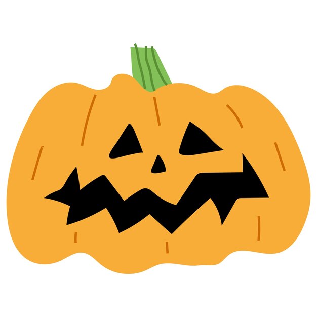 Vector la calabaza de halloween, sencillo 5