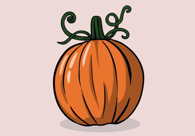 calabaza de Halloween sobre fondo aislado.