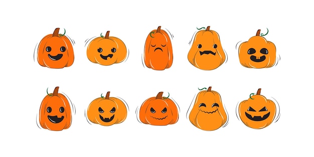 Vector calabaza de halloween