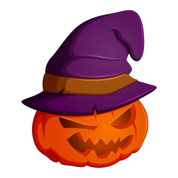 Calabaza para ilustración vectorial de halloween