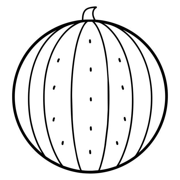 una calabaza con una línea de puntos en ella que dice calabazas