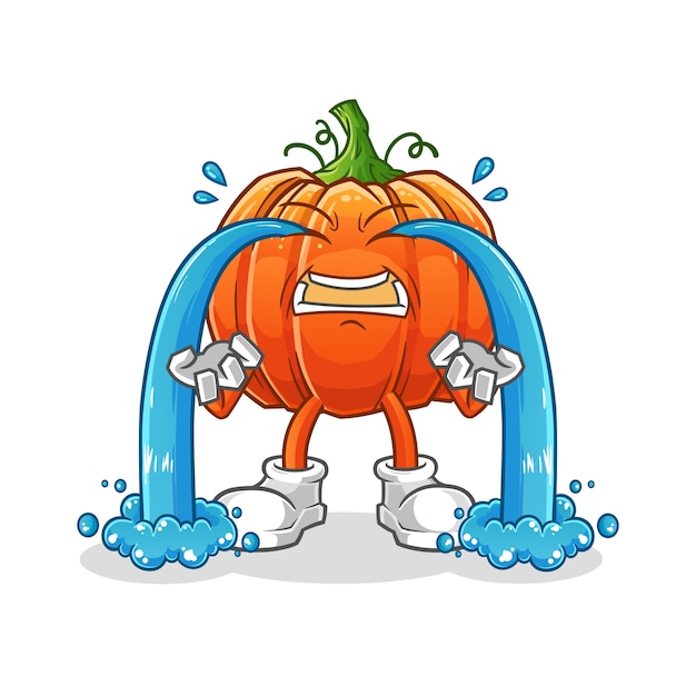 Calabaza llorando ilustración