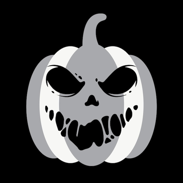 Calabaza De Miedo Vector De Calabaza De Halloween