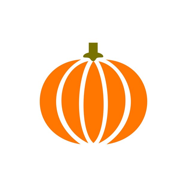 Calabaza naranja brillante con crestas distintas adecuada para decoraciones de otoño y festividades de Halloween