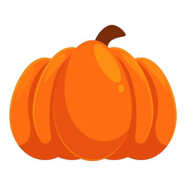 Una calabaza naranja madura sentada sobre un fondo blanco