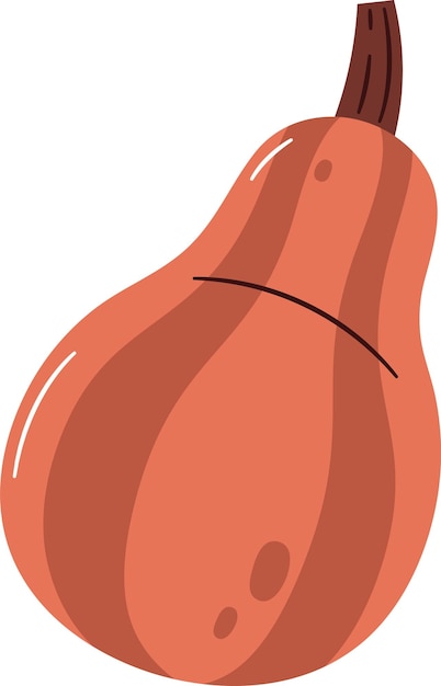 Calabaza de otoño dibujada a mano