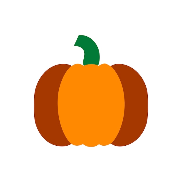 una calabaza con un tallo verde en ella