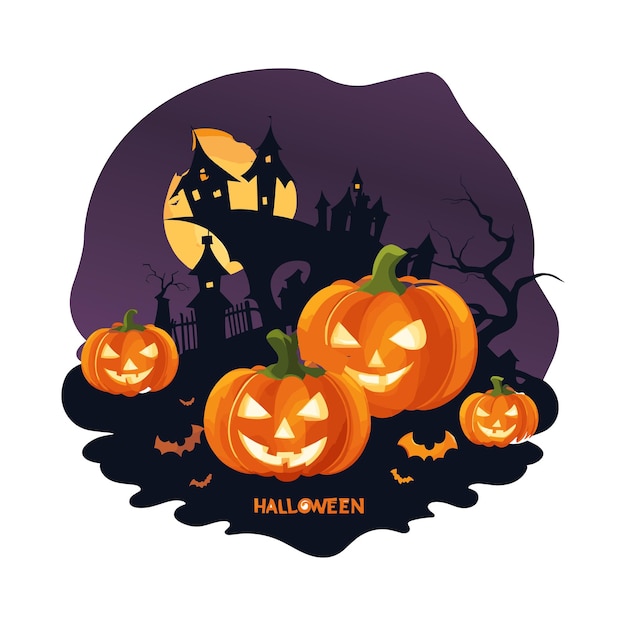 Calabaza vectorial de halloween